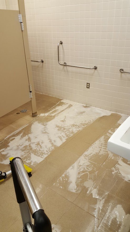 More restroom cleaning